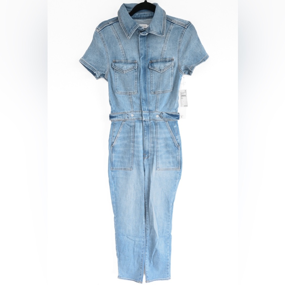 Good American “Fit For Success” Jumpsuit, New With Tags, Blue274, Size Small - Picture 6 of 11